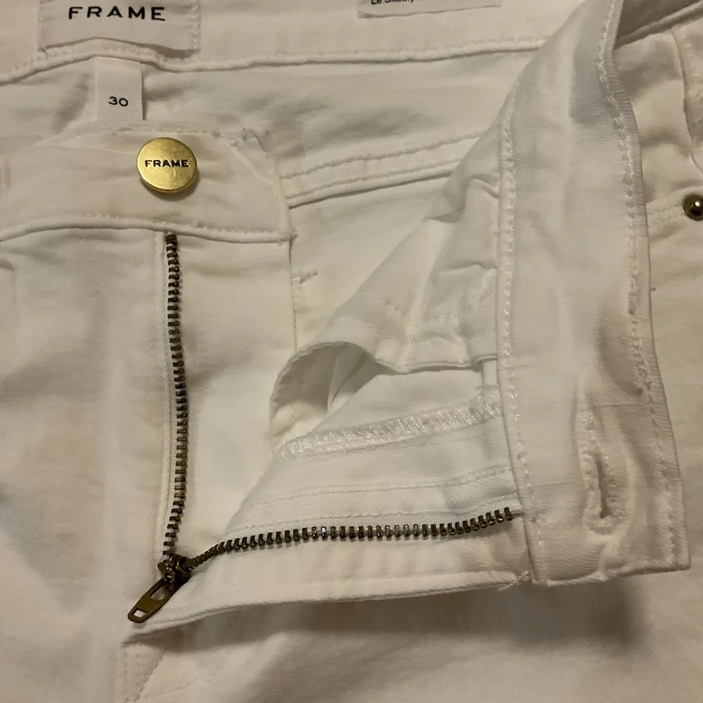 Frame Le Skinny De‎ Jeanne Crop Women’s Jeans size 30 White - Picture 9 of 12